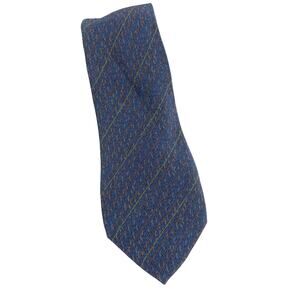 Vintage Francesco Smalto Men’s Blue Printed Neck Tie